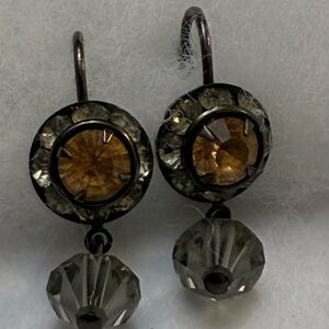 Elegant Gold and Silver Drop Earrings